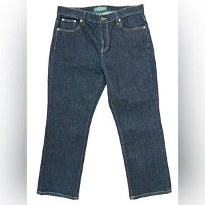 Lauren Ralph Lauren Classic Straight Jeans Size 14 P Dark Wash Preppy School EUC